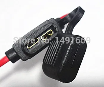 

10Pcs Inline Blade Small Fuse Holder for Car Boat Truck Auto 16 AWG Cable
