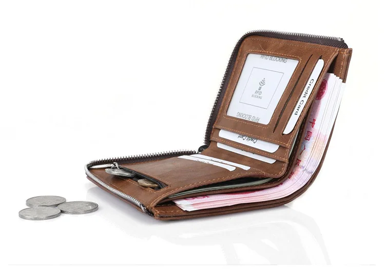wallet men genuine leather