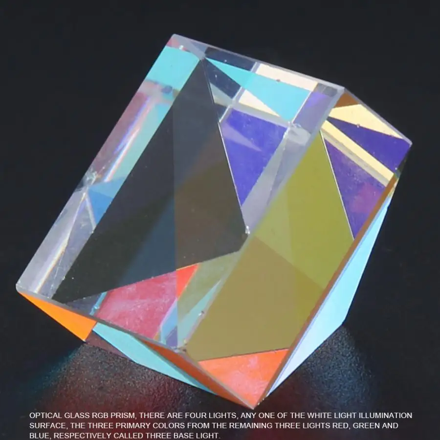 Optical Glass Prism Optical Glass Lens Pyramid Shape Colored Prism For Research Decoration