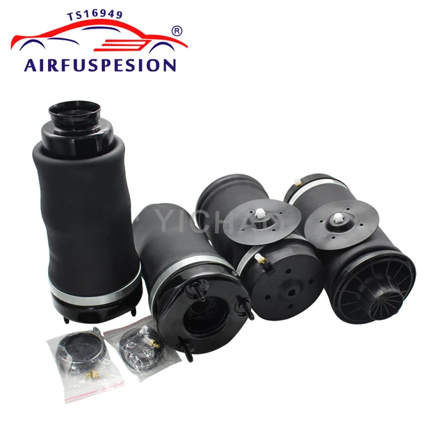 4pcs Front + Rear Air Suspension Spring Bag For Mercedes Benz W164 X164  ML GL Glass 1643205813 1643205913 1643200725 2005-2012 3