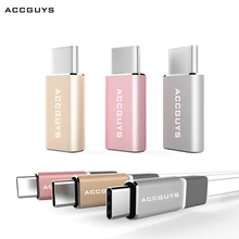 ACCGUYS USB 2,0 Тип C Тип-C на Micro адаптер и конвертер USB для геймпада для Xiaomi mi5 4S OnePlus Two 2 Nexus 5 х 6 P meizu pro 6 P9