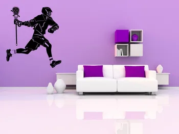 

Lacrosse Iroquois Field lacrosse Women's stick helmet Wall Sticker Decal Art