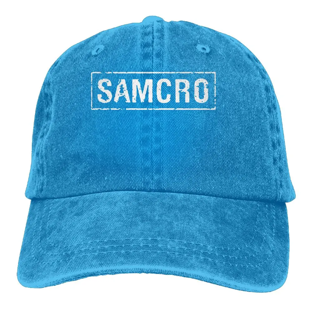 SAMCUSTOM Samcro 3D креативная индивидуальность Промытые джинсовые шапки осень лето для мужчин и женщин Гольф Sunblock хоккейные кепки - Цвет: Красный