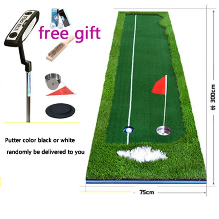 Golf putting green 50x300cm Golf Putter trainer 75x300cm Indoor sports golf putter practice Golf