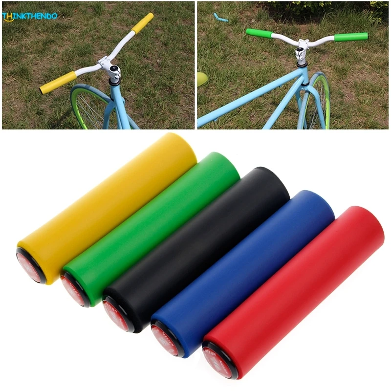 Велосипедные ручки для руля 2 шт MTB силиконовые противоскользящие ручки для руля Защитная крышка для горного велосипеда