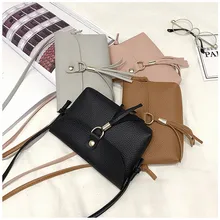 MUQGEW женская сумка на плечо модная простая сумка Винтажная сумочка маленькая мини сумка-мессенджер кисточкой плечевая сумка женская