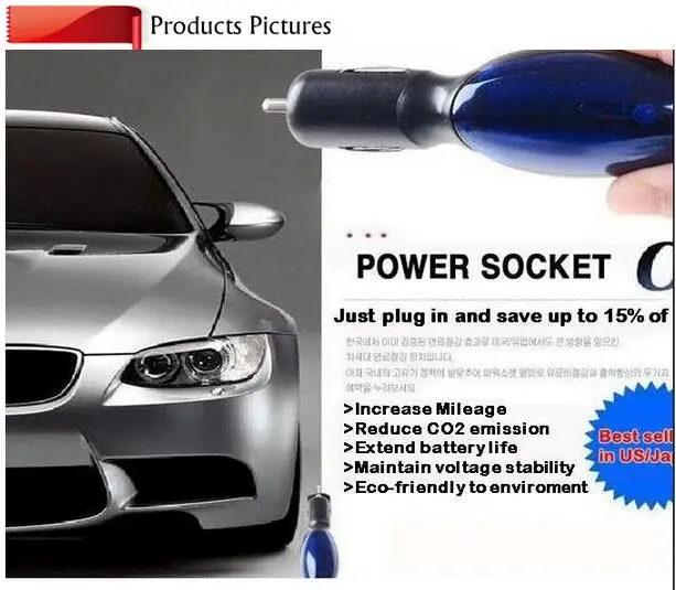 SavingGasNEOSocketFuelEconomizerforCarVehiclePortableFuelSaverDeviceStabilizer12V