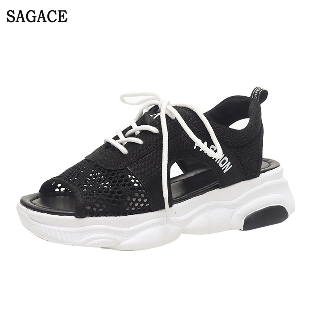 

SAGACE New Fashion Women Summer Sandals Wedges Platform PeepToe Casual Sport Shoes Sexy High Quality Outsid Ladies Shoes