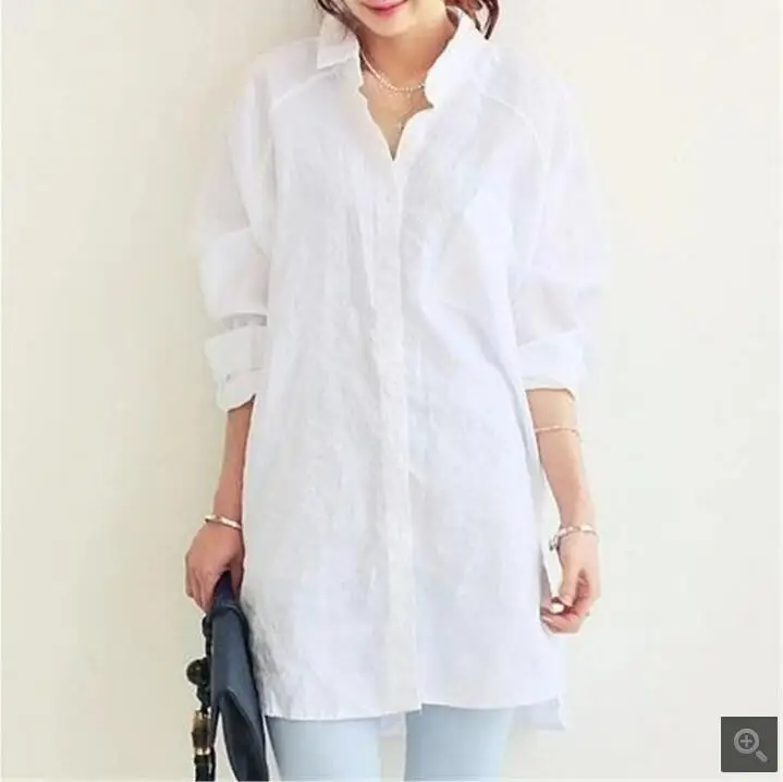 white linen blouse plus size