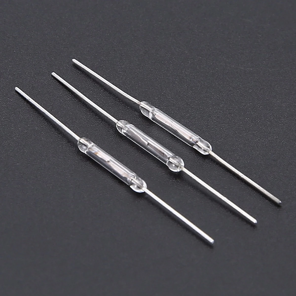 10Pcs Reed Switch Magnetic Switch Normally Open 14mm 10W Glass Reed Switch Pipe Magnetic Induction Switch Lighting Accessories