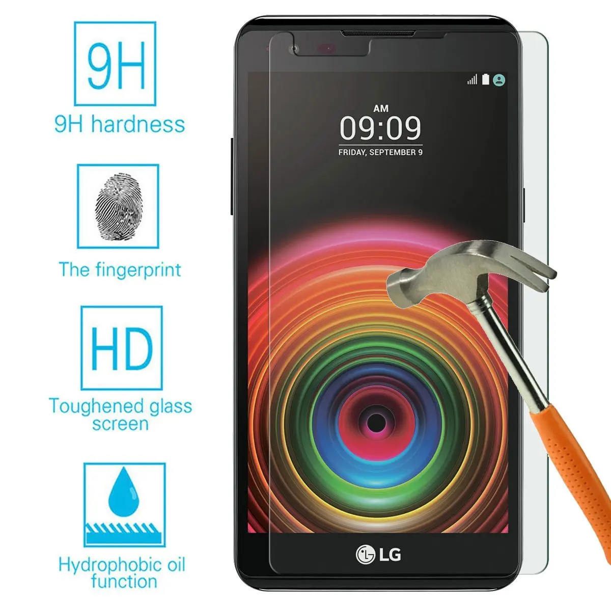 

Tempered Glass Film for LG G3 G4 Beat G5 G6 G2 Mini X power Leon K4 K5 K10 G4S Magna Lte Spirit Screen Protector Front Cover