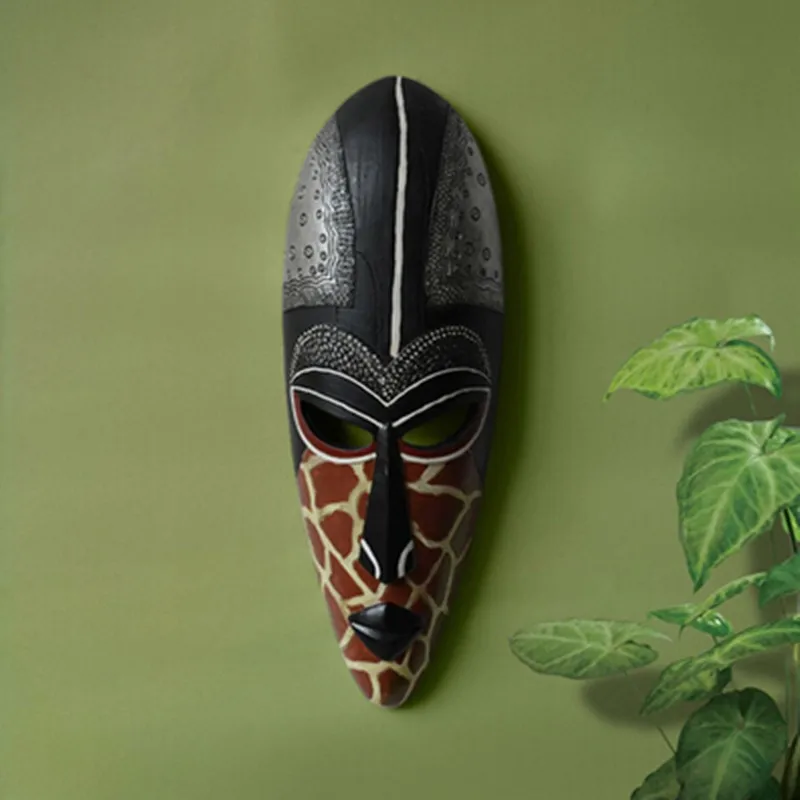Европейский стиль ретро экзотические смолы маска висячая оригинальные африканские люди маски для лица настенные художественные бытовые украшения