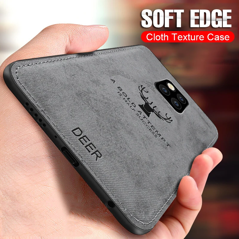 

Luxury Cloth Texture Case For Huawei Mate 20 Pro 20 Lite Shockproof Full Cover For Huawei Honor 10 8X Max Soft Silicone Case
