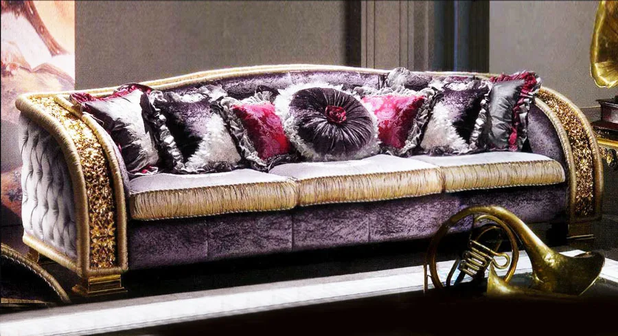 European Style Luxury Decorative Purple 3 Seater Sofa Top Quality Ch 27 Jpg