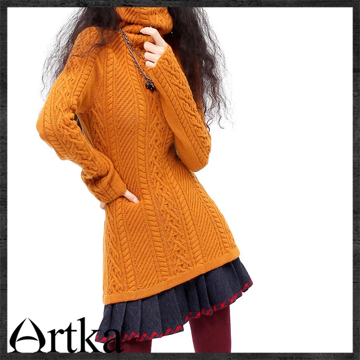 ARTKA Women'S Vintege Style Slim Pullovers  Top