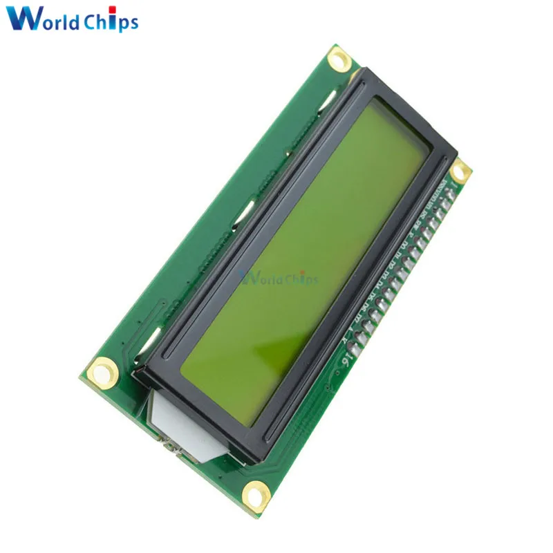 ЖК-дисплей 1602 1602 Модуль ЖКД синий/желто-зеленый экран 16x2 персонажа ЖК-дисплей Дисплей PCF8574T PCF8574 межсоединений интегральных схем I2C Интерфейс 5V для arduino