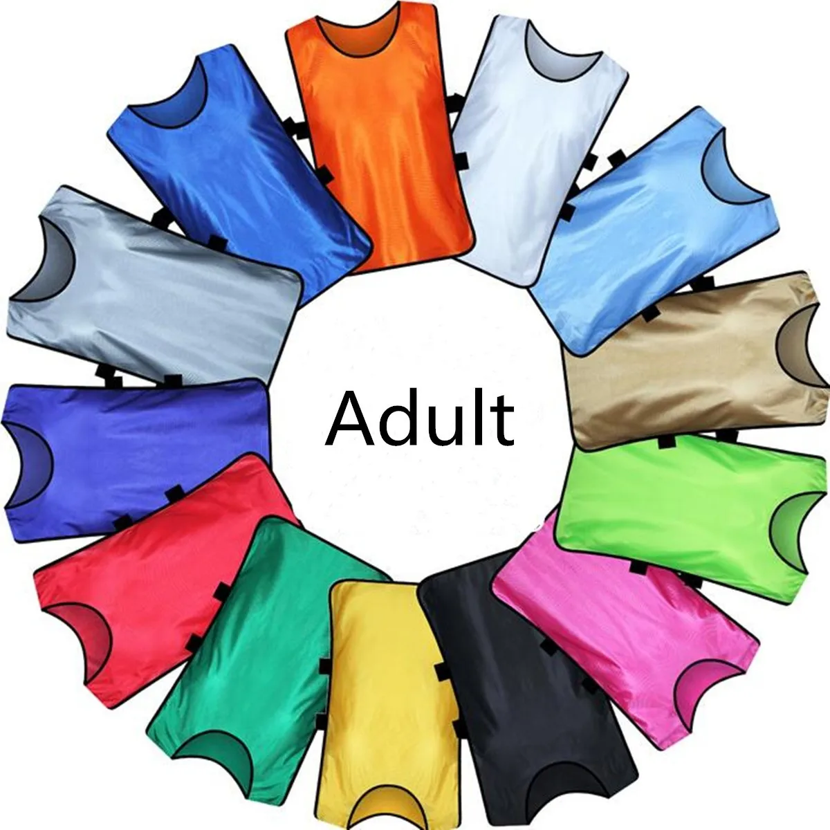 5pcs Soccer Football Vest Team Training Scrimmage Vests Basketball Training Bibs Youth Adult Pinnies Jerseys New