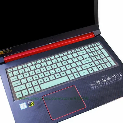 Для acer Хищник Helios 300 PH315-51 PH315 51 VX15 VX5 591G 592G 593G 15,6 дюймов Чехол для клавиатуры ноутбука кожи Защитная пленка - Цвет: Skyblue