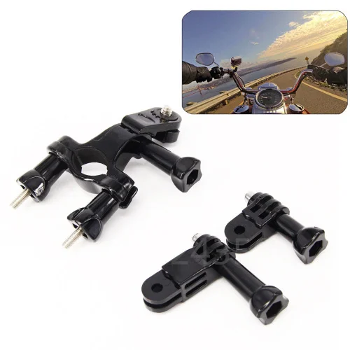 2in1 1 set Bike Motorcycle Handlebar Holder + adapter for Sony Action Cam HDR-AS15V AS30V AS100V FDR-X1000V AS100v AS200V | Электроника