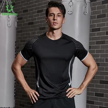 Компрессионные рубашки мужские футболки для бега с коротким рукавом фитнес Нижнее бельё трико мужские s Crossfit Топы Рашгард MMA брендовые футболки