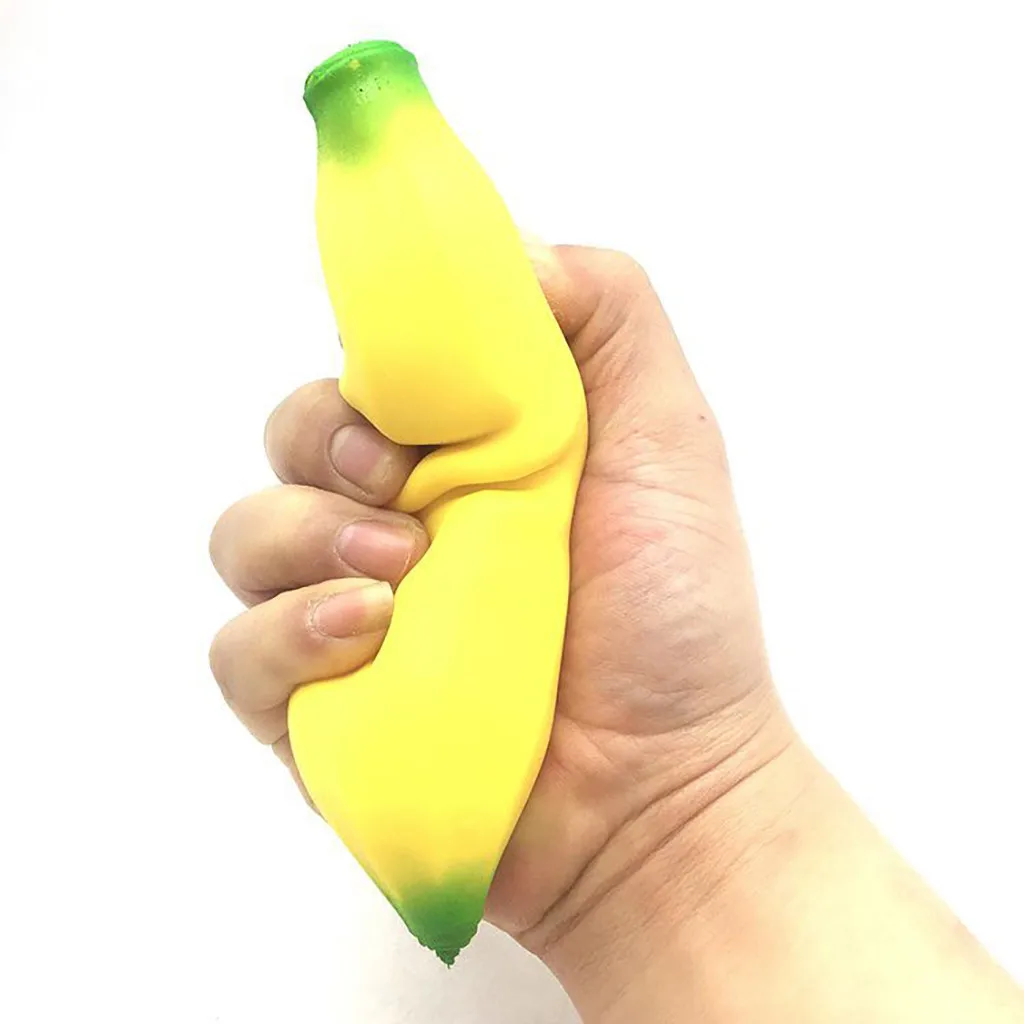 4 шт. Jumbo мягкие медленно растущие банановые квиши ароматизированные игрушки для снятия стресса, вечерние игрушки большого размера L420