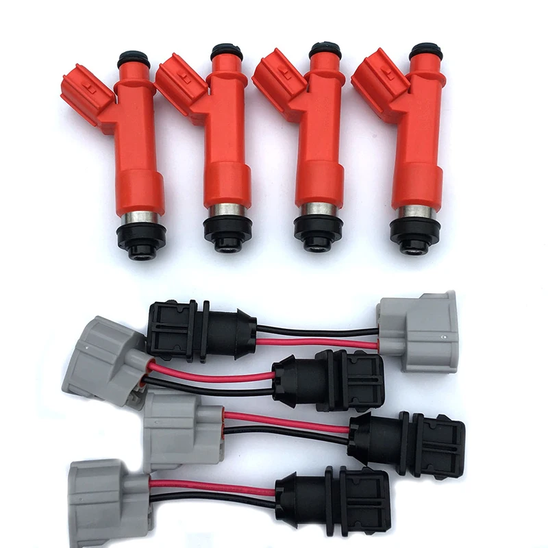

4 x850cc 83lb Fuel Injector 1001-87F90 for Toyota Corolla AE86 E85 MR2 4AGE Turbo Free shinpping