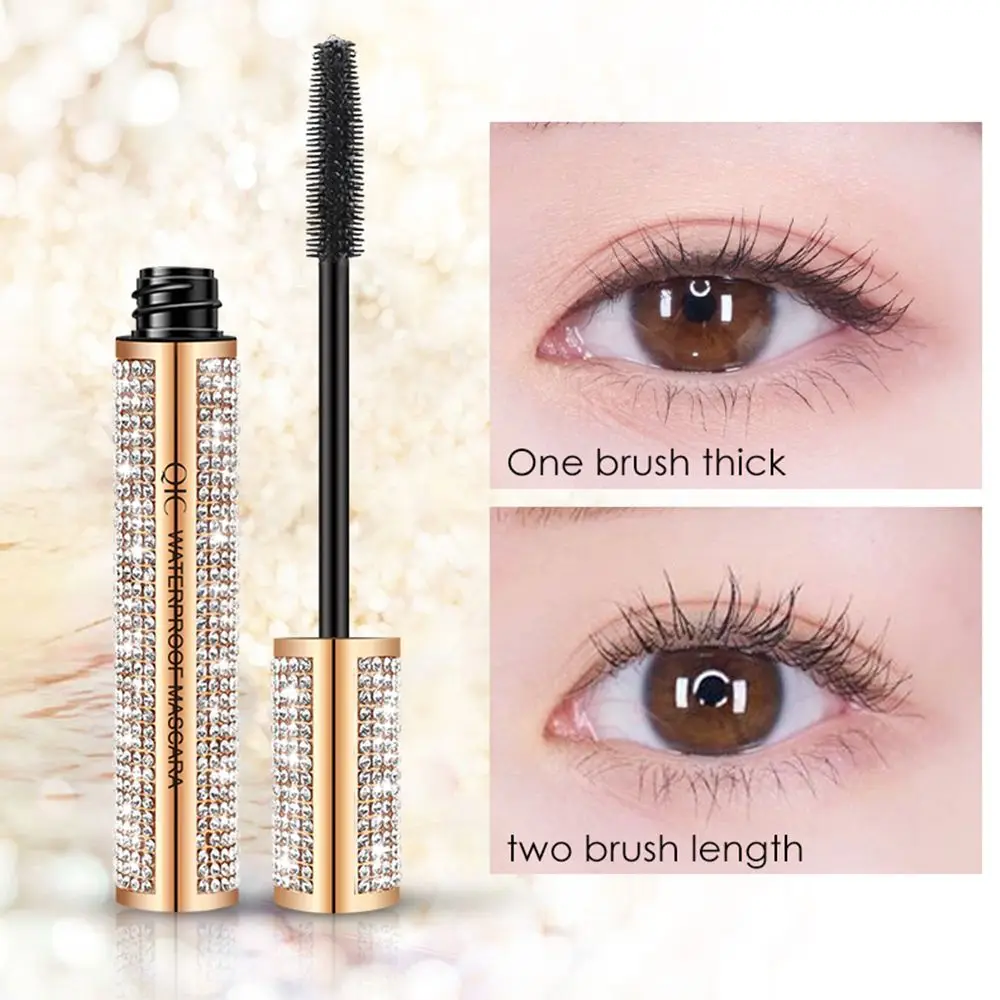

3D Rhinestone Mascara Star Waterproof Mascara Eyelash Extension Black Thick Mascara Lengthening Eye Lashes Cosmetics