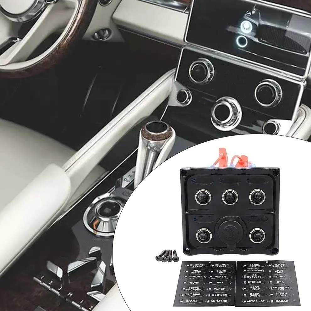 

CS-425B1Waterproof Car Auto Boat Marine LED Rocker Switch Panel