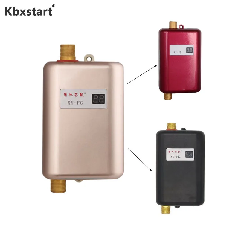 

EU Plug Continuous Water Heater Wall Mounted Electric Water Heater Thermostat Fast Heating Durchlauferhitzer Dusche 220V