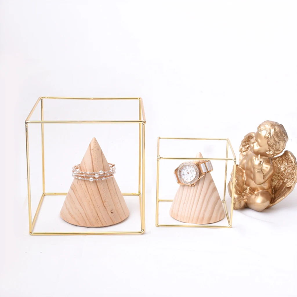 2 Size Fashion Earrings Bracelet Necklace Square Jewelry Showing Stand Trendy Jewelry Display Rack Iron Stand Organizer Holder