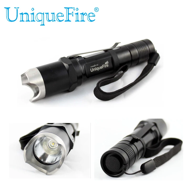 Uniquefire C1 Stainless Steel Defensive Attack Head Double Sided Led