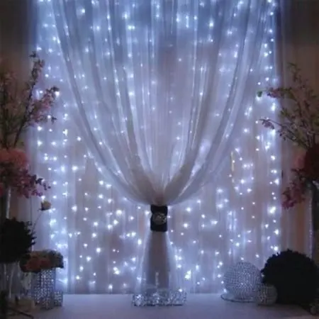 

LED Curtain string 3M*3M 300leds 7Colors Christmas Curtain Lights AC220 10W for holiday party lights