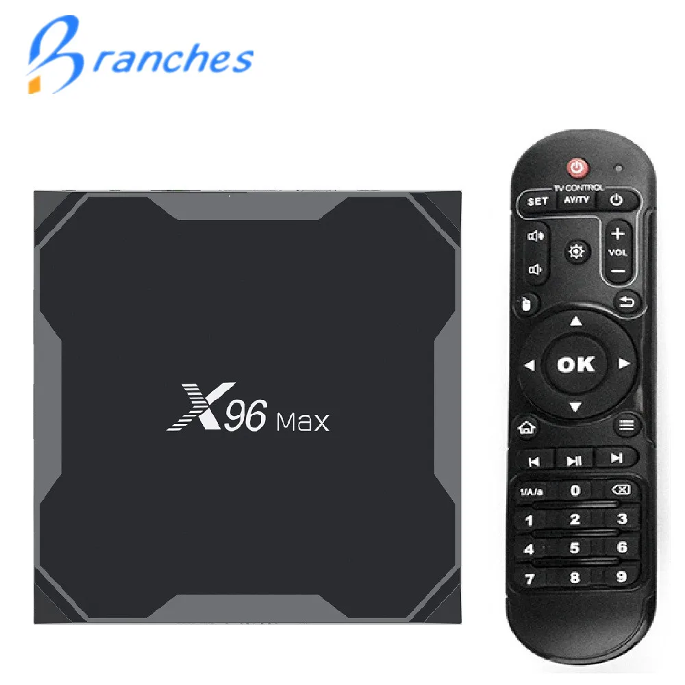 

X96Max Android 8.1 amlogic s905x2 LPDDR4 4GB 64GB Quad Core TV BOX 2.4G&5GHz Dual Wifi BT 1000M H.265 4K 60fps Smart TV X96 Max