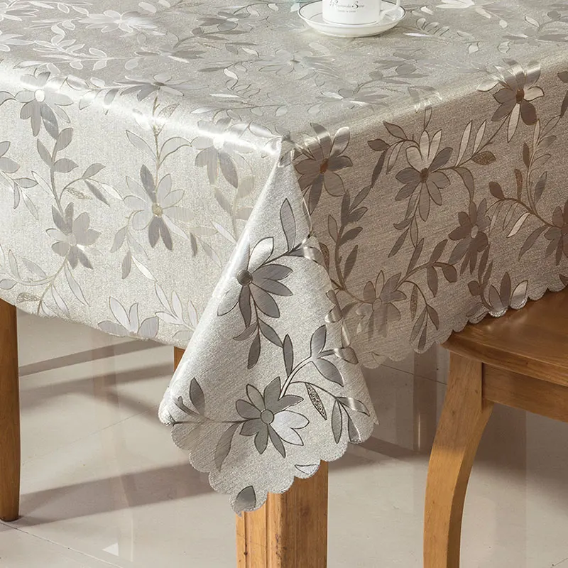 

PVC Oilproof Tablecloth Waterproof Table Cloth for Dining Table Rectangle Table Cover Round Tablecloths for free shipping