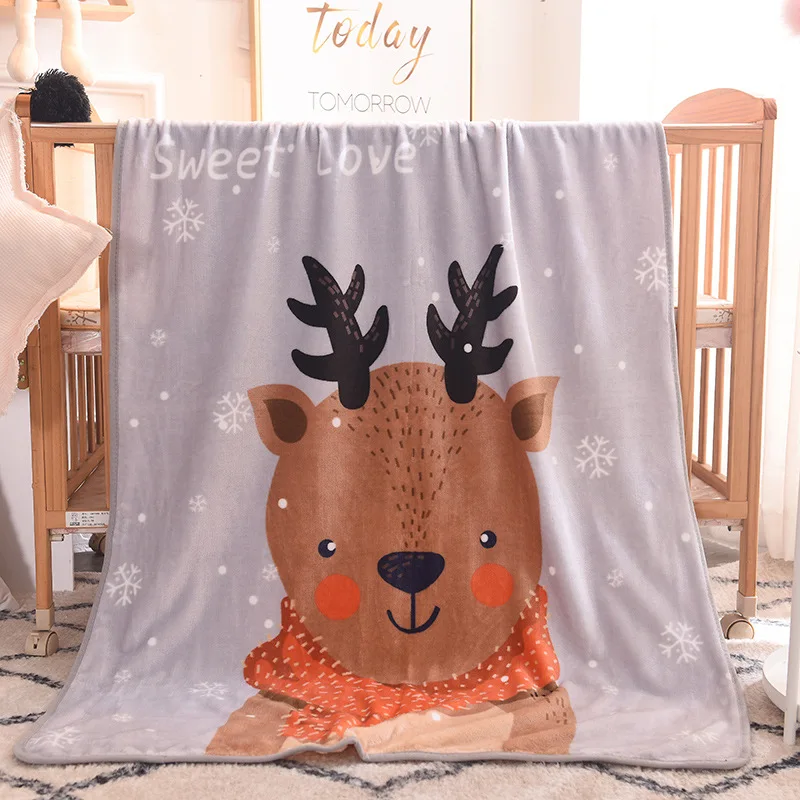 Новорожденных детские одеяла супер мягкий Лето 140 см X 100 см INS Nordic животного Цвет Опора кроватки Повседневное спальная кровать муслин