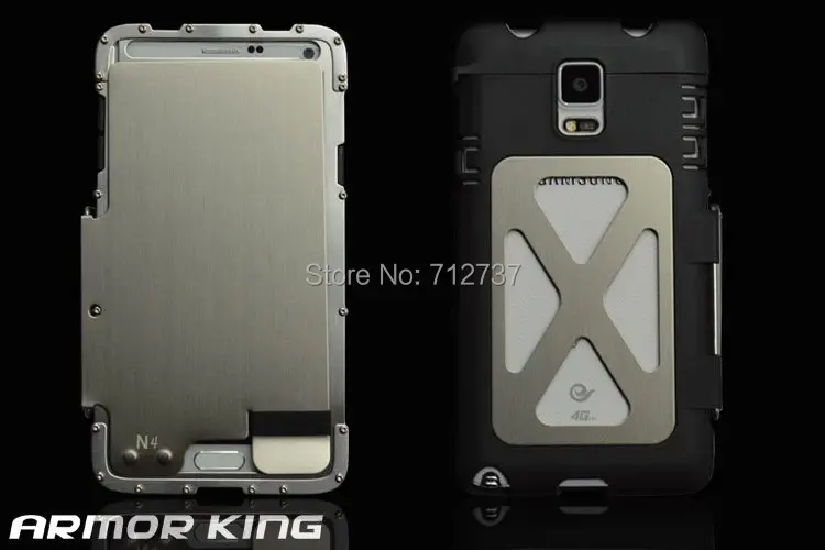 Защитный чехол ARMOR KING из нержавеющей стали, аксессуар для samsung Galaxy Note 4 N9100, элемент, флип-чехол для телефонов