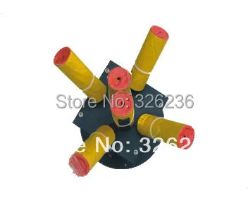 Freeshippign 8pcs/lot 6 heads rotating fireworks machine with one piece remote controller wireless signal inside machine AC12V one piece machine xp3 16rt 12