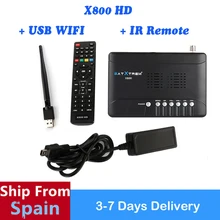 SATXTREM X800 HD+1 pc WIFI DVB-S2 Digital Satellite Receiver TV Tuner Wifi Antenna Support Cccam Newcam Biss key Youtube Youpron
