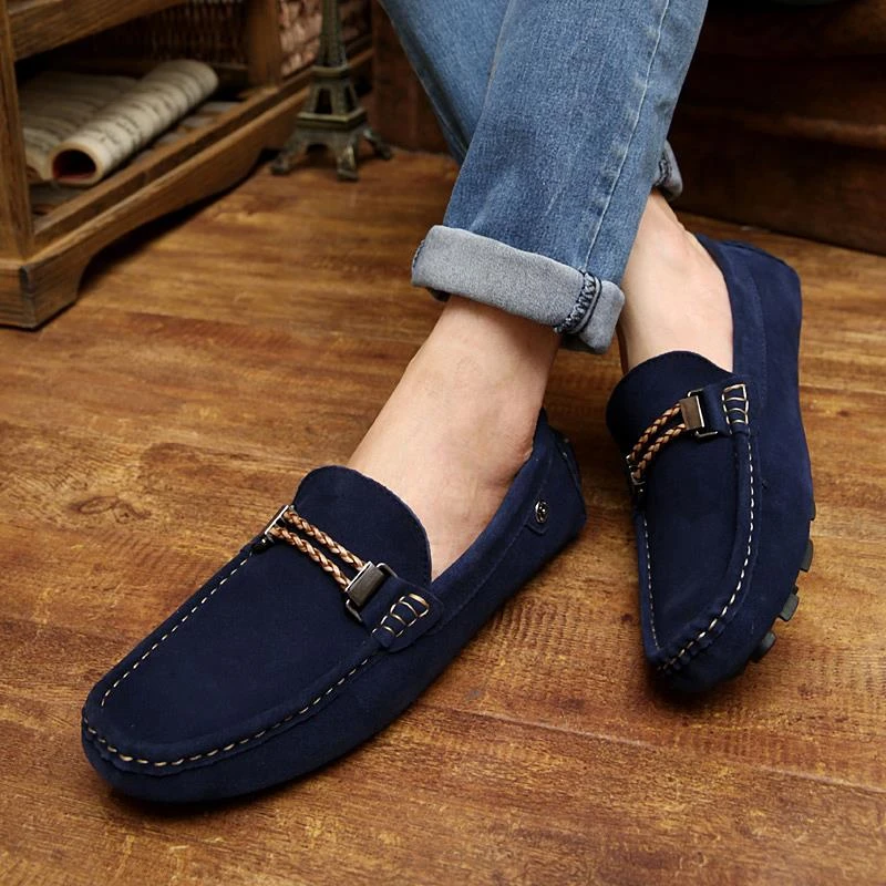 2015 primavera 2016 marca nuevo cuero genuino holgazanes casuales para hombre zapatos planos mocasines de conducción zapatos mocasines 6.5 9.5 IN1006M|shoes sporty|shoe phoneshoe rack shoes - AliExpress