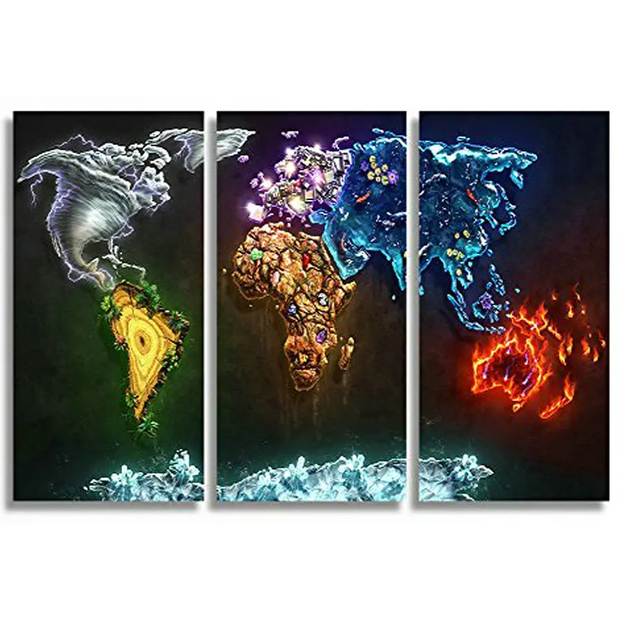 

3D Square Diamond Painting abstract world map pattern Diy diamond Embroidery Cross Stitch Home Decor rhinestones Mosaic picture