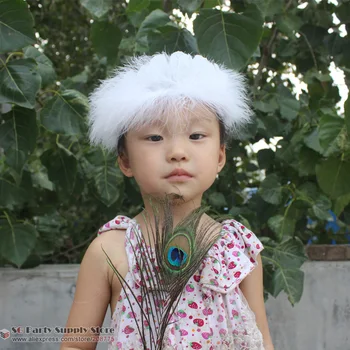 

Customized Adults Baby ncie white feather headwear Unique gift for Christmas Day/Halloween Performance Party Free shipping