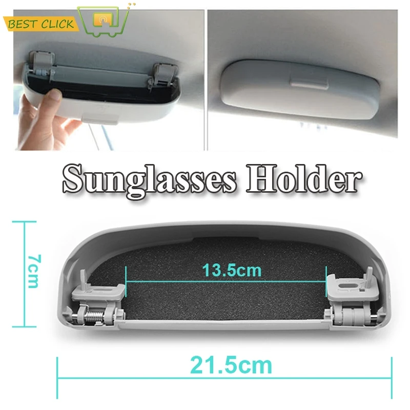 

For Mitsubishi ASX Lancer Outlander Pajero Sport Challenger Car Sunglasses Holder Eyeglasses Organizer Glasses Storage Box Case