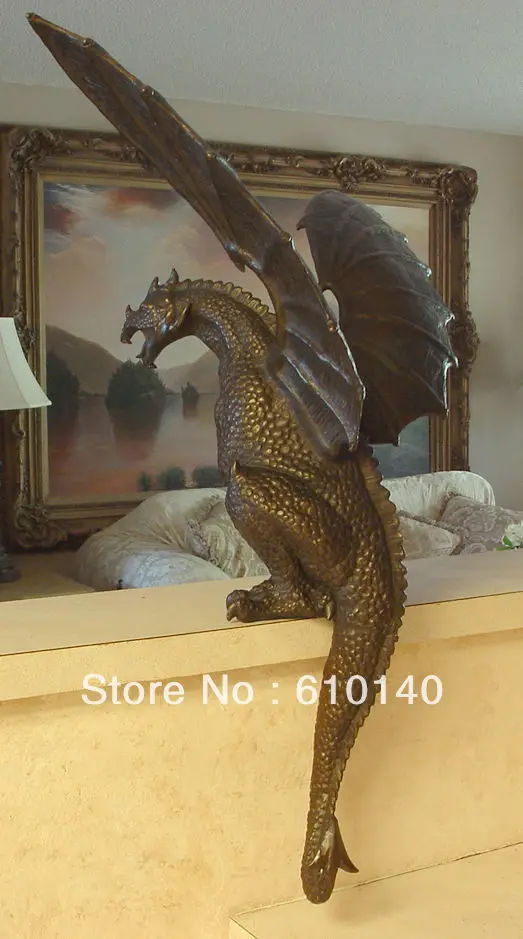 Dragon Drusilla bronze personnage fantasyfigur personnage Bronze Nouveau Gargouilles ro-88753