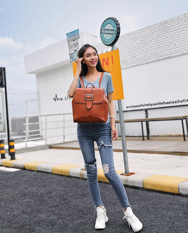 Nevenka Luxury Backpack Women Leather Backpacks Female Fashion Bags for Women 201902