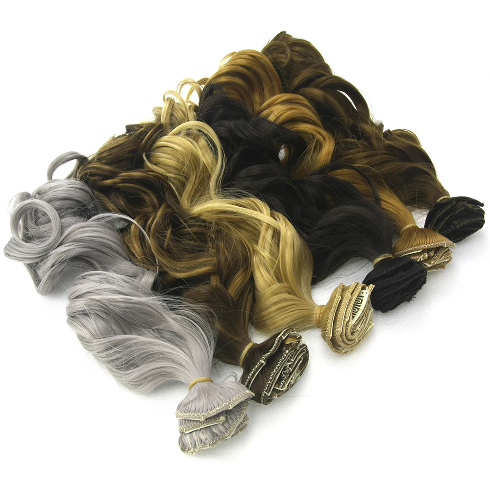 Soowee Long High Temperature Fiber Synthetic Hair Curly Clip In Hair Extensions Black Brown Women H