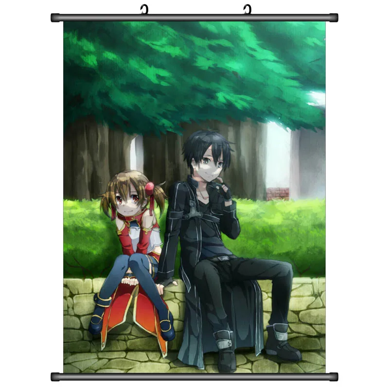 Японское аниме Sword Art Online II SAO Kirigaya Kazuto &amp Yuuki Asuna Suguha домашний декор настенные