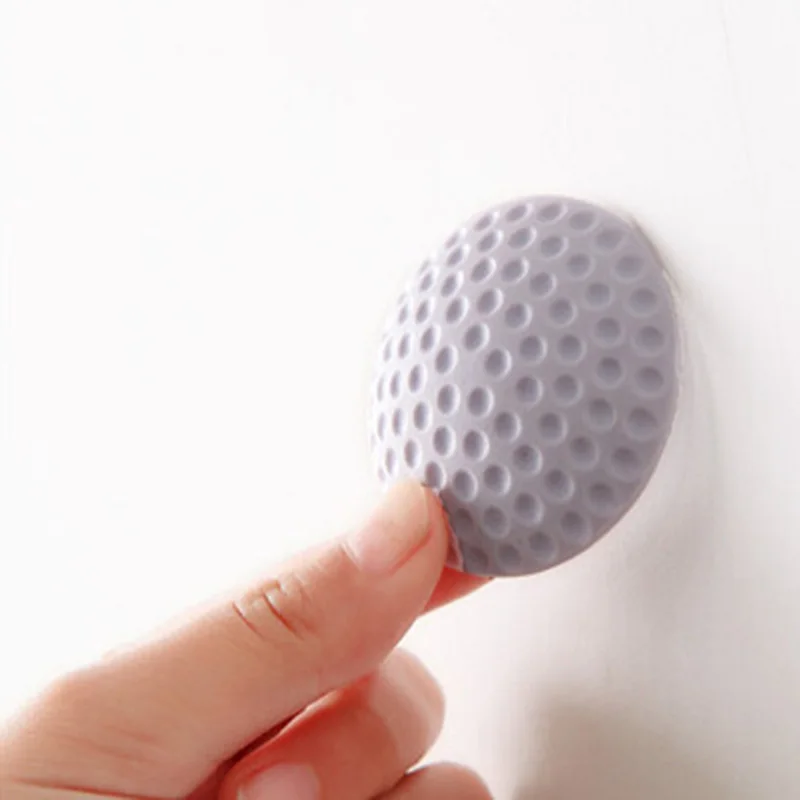 1Pcs Door Knob Rubber Silencer Crash Pad Bathroom Door Wall Protectors Round Doorknob Lock Protective Products Home Wall Sticker