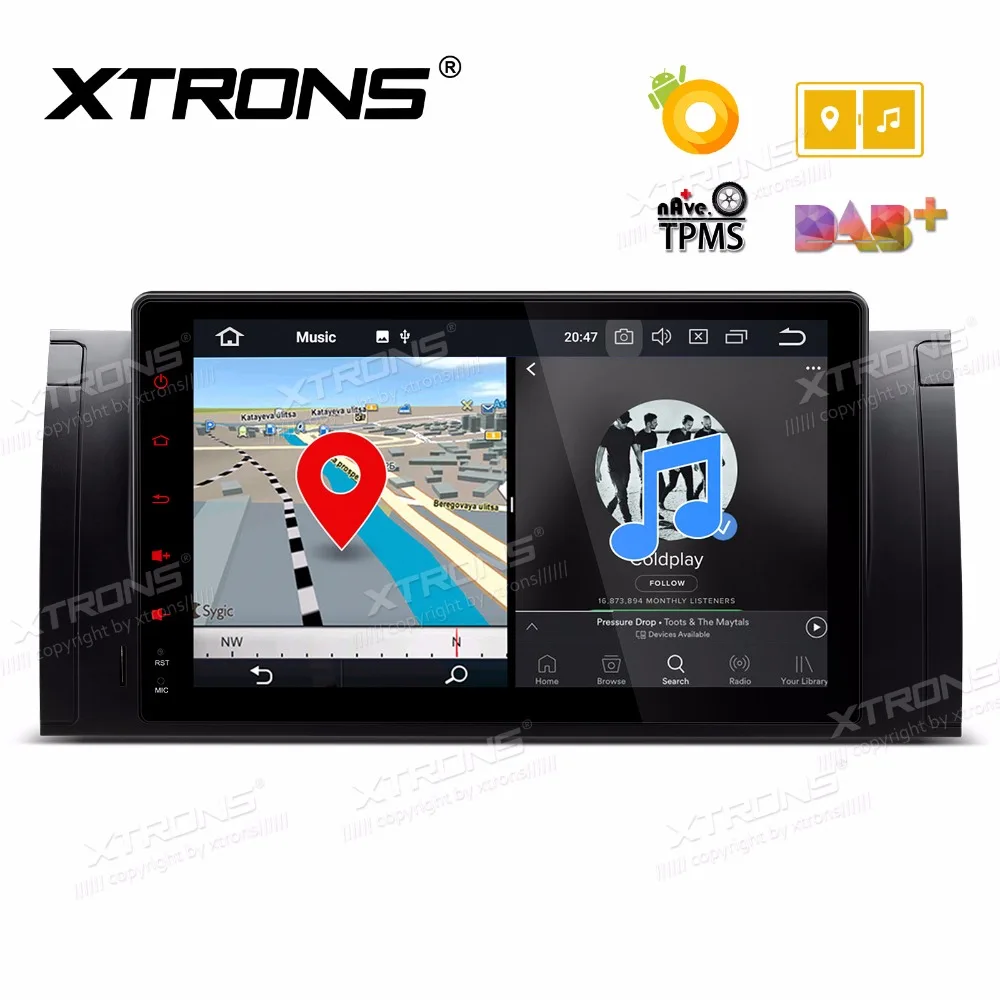 XTRONS 9 ''Android 8,0 Octa Core 1 Din автомобильный DVD плеер радио gps навигации для BMW X5 E53 1999-2005 2006/E39 1995 1996 1997-2003