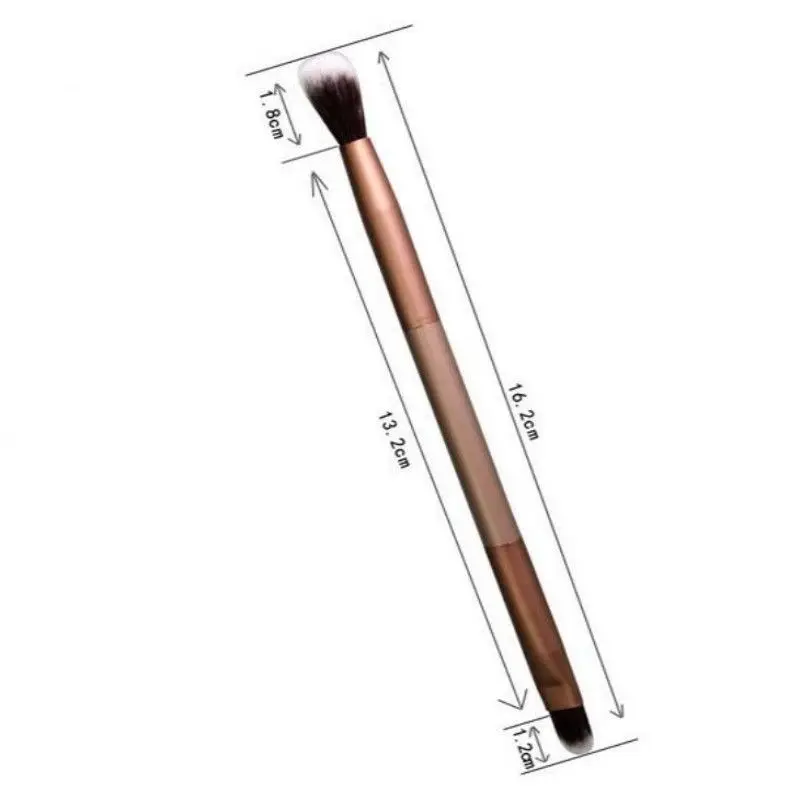 Косметический макияж, пудра, основа, тени для век, смешивание, двухсторонняя кисть, ручка