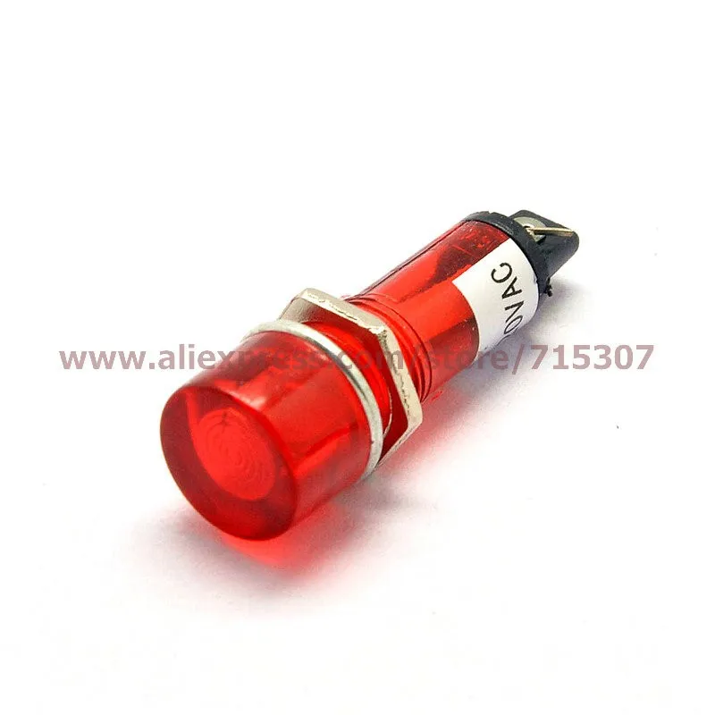 led Indicator Light 220V red color Pilot Lights 10mm